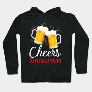 Cheers To A New Year Beer Glass 2019 T-shirt Hoodie